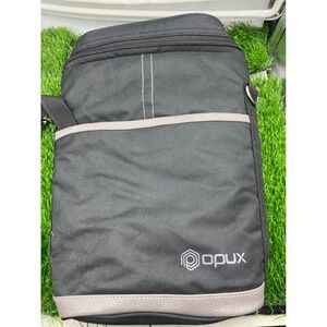 OPUX Black Cooler Bag Crossbody Shoulder Bag‎ Travel Casual Everyday